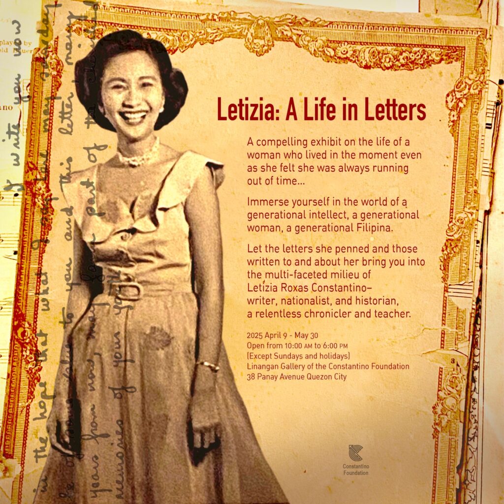 Letizia A Life in Letters Apr9 – May30